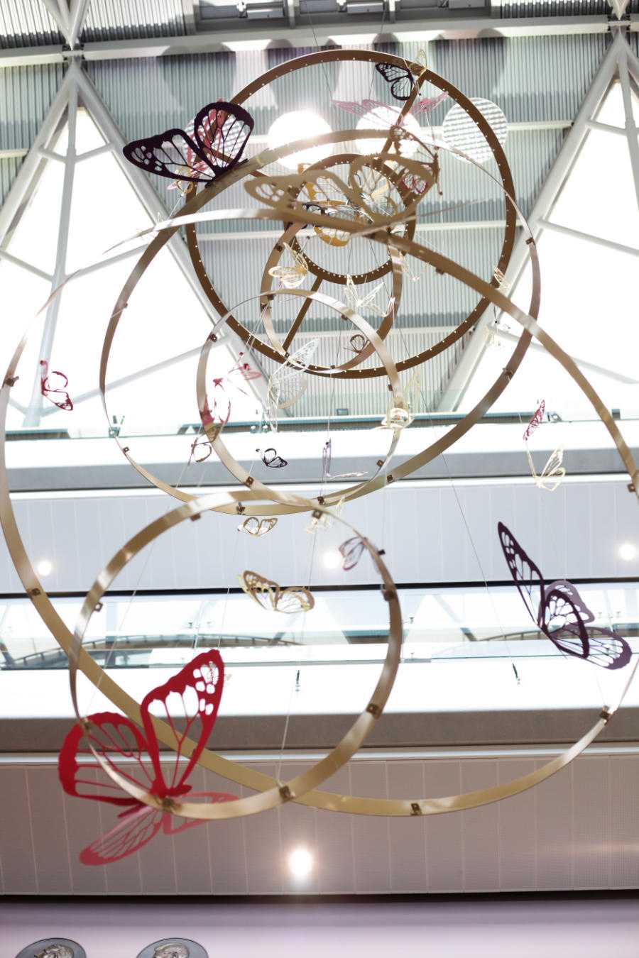 Rigged chandeliers at Ascot Racecourse by Victoria Owen